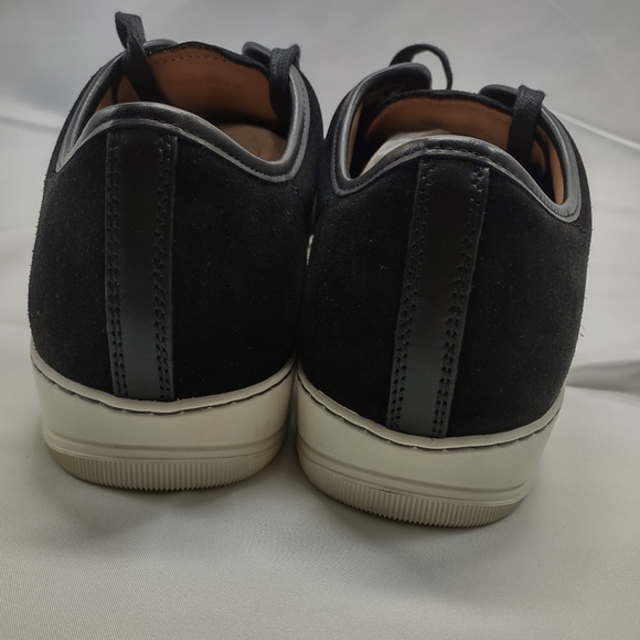 Lanvin Men's Sneakers, DBB1 Suede & Black Patent Leather - Picture 6 of 16